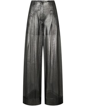 Alberta Ferretti Wide Trousers - Grey