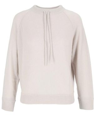 Allude Round-Neck Knitwear - Blanco