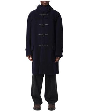 Maison Margiela Blauer Klassischer Duffle-Mantel