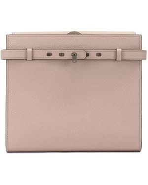 Valextra B-Tracollina Crossbody Bag - Pink
