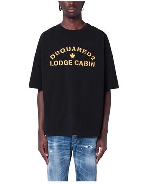 DSquared² Kurzarm rundhals t-shirt - Schwarz