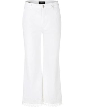 Marc Cain Cropped Trousers - Blanco