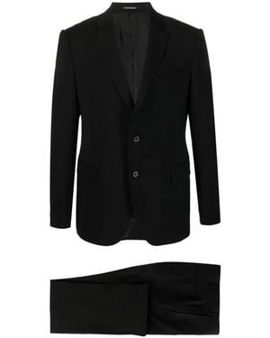 Emporio Armani Single Breasted Suits - Nero