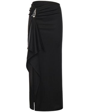 Christopher Esber Crystal Pendant Cascade Rok - Zwart