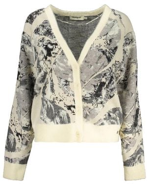 Desigual Truien & Vesten ,Wit ,Katoen Bouquet Lacroix Vest