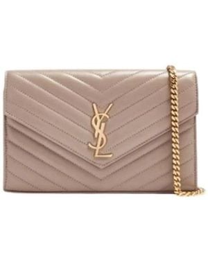 Saint Laurent Cross Body Bags - Grey