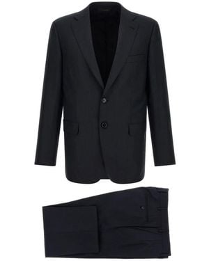 Brioni Single Breasted Suits - Negro