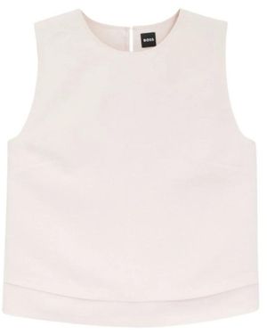BOSS Sleeveless Tops - Pink
