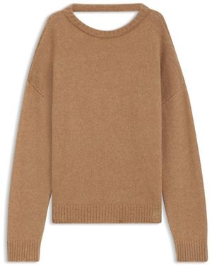 HUGO Round-Neck Knitwear - Marron