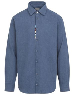 Paul Smith Overhemden ,Blauw ,Katoen Regular Fit Shirt
