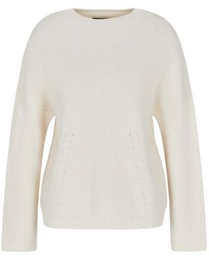 ARMANI EXCHANGE Round-Neck Knitwear - White