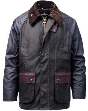 Barbour Patchwork Os Bdl Wax Jkt - Blau