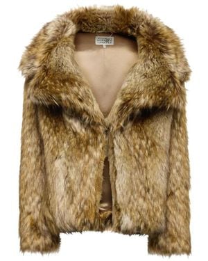 MM6 by Maison Margiela Faux Fur & Shearling Jackets - Metallic