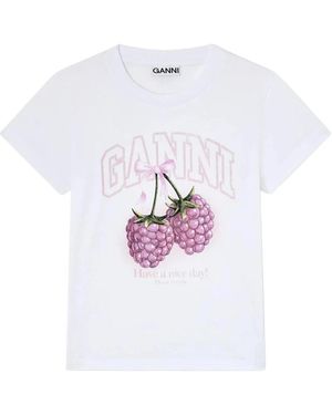 Ganni T-Shirts - White