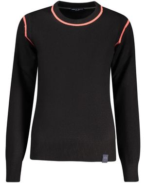 North Sails Viskose Rundhalspullover - Schwarz