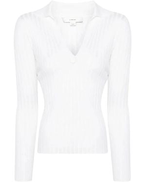 Vince V-Neck Knitwear - Blanc