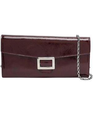 Roger Vivier Stijlvolle Portemonnee Met Schouderband - Rood