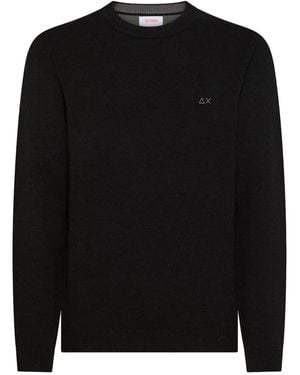 Sun 68 Round-Neck Knitwear - Noir