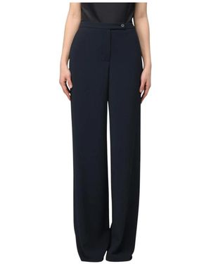 Emporio Armani Wide Trousers - Blue
