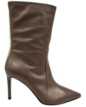 Borbonese Heeled Boots - Brown