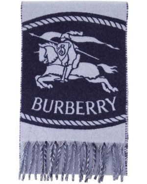 Burberry Accessoires ,Blauw ,Kasjmier Mu Knight St To Chck Scarf