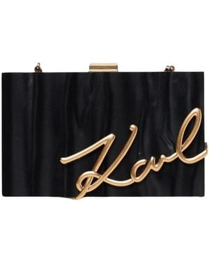 Karl Lagerfeld Signature Clutch - Schwarz
