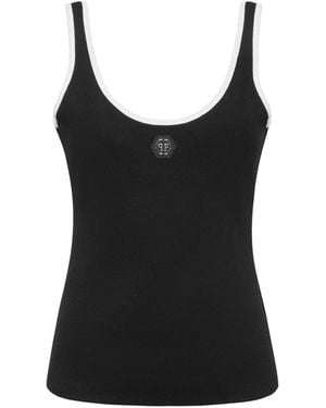 Philipp Plein Sleeveless Tops - Zwart