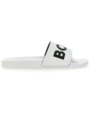 HUGO Schoenen ,Wit ,Aryeh Slippers - Metallic