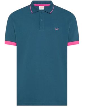 Sun 68 Polo Shirts - Blue