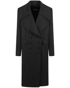 Dondup Double-Breasted Coats - Noir