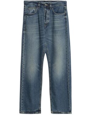Marcelo Burlon Jeans ,Blauw ,Katoen Jeans Tapered Fit S6Cmmadp 082