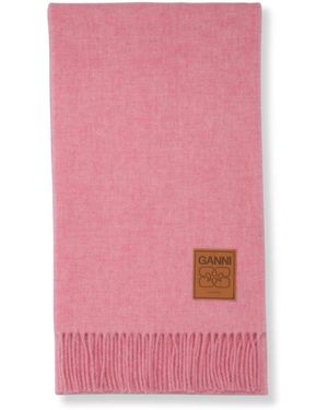 Ganni Winter Scarves - Pink