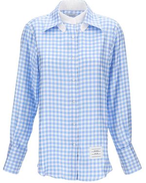 Thom Browne Modular Straight-Cut Shirt - Blauw
