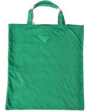 Prada Tassen ,Groen ,Groene Stoffen Tote Bag