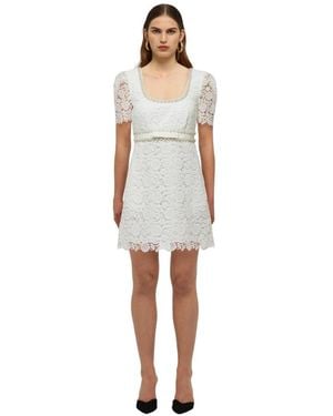 Self-Portrait Short Dresses - Blanco