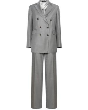 Franzese Collection Kostuums ,Grijs ,Wol Napoli Suit