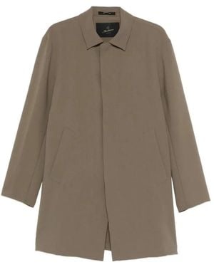 Montecore Single-Breasted Coats - Brown