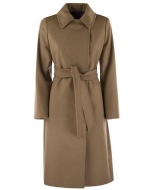 Max Mara Belted Coats - Marrón