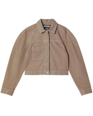 Jacquemus Denim Jackets - Marron