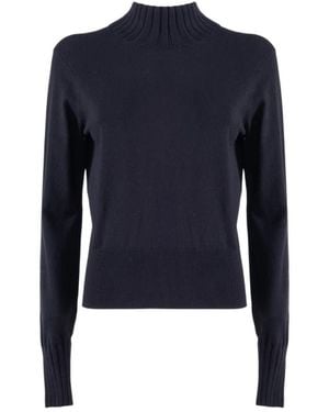 Nenette Maglia Lupetto Sfiancata Con Bottoni Dorati - Blauw