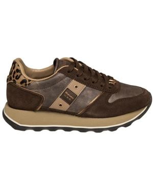 Blauer Sneakers - Marrone