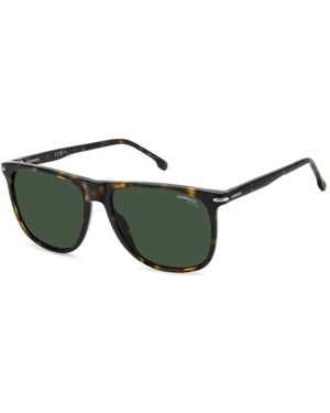 Carrera Grüne Sonnenbrille Dunkel Havana Stil