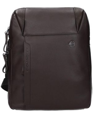 Piquadro Cross Body Messenger - Black