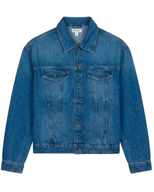 Off-White c/o Virgil Abloh Klassieke Blauwe Denim Jas