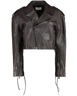 Magda Butrym Leather Jackets - Zwart