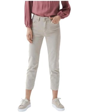 Salsa Jeans Cropped Trousers - Red