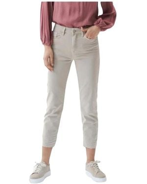 Salsa Jeans Cropped Trousers - Red