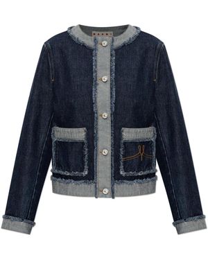 Marni Denim Inside-Out Jacke - Blau
