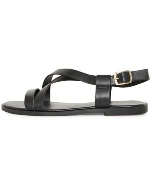 Ichi Schoenen ,Zwart ,Flat Sandalen