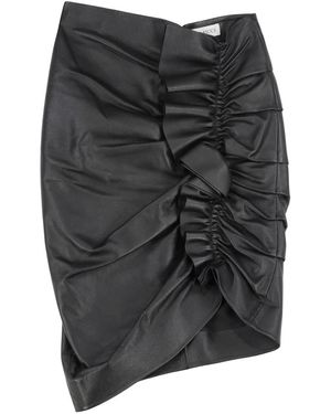 Nina Ricci Leather Skirts - Grey